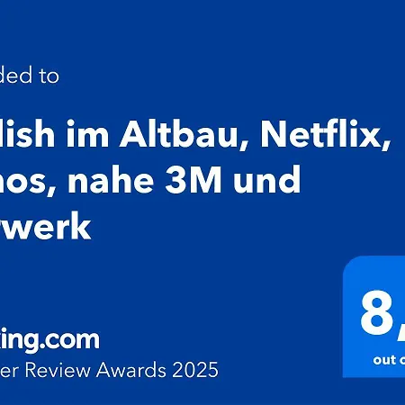 Stylish Im Altbau, Netflix, Sonos, Nahe 3m Und Vorwerk